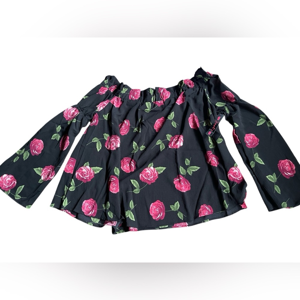 Women’s Floral Blouse Top 1X Plus